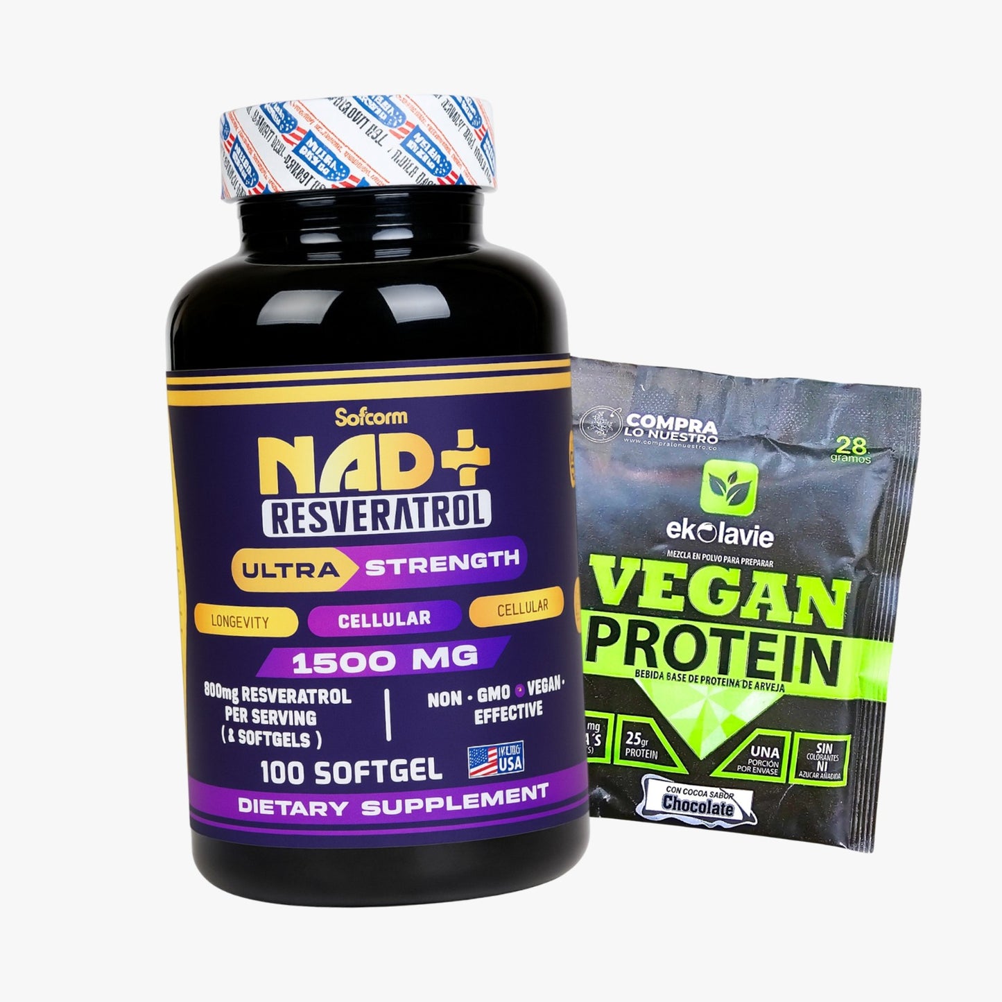 NAD Resveratrol Original 1500mg !SÓLO HOY! LA SEGUNDA UNIDADE POR SOLO 49.900