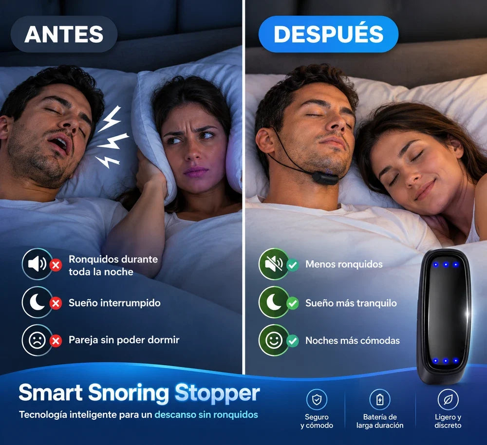 Anti-Ronquidos Inteligente | Duerme Mejor Cada Noche