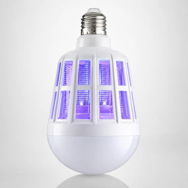 ¡Bombillo LED Mata Zancudos 2 en 1: Ilumina tu hogar y elimina insectos al instante!