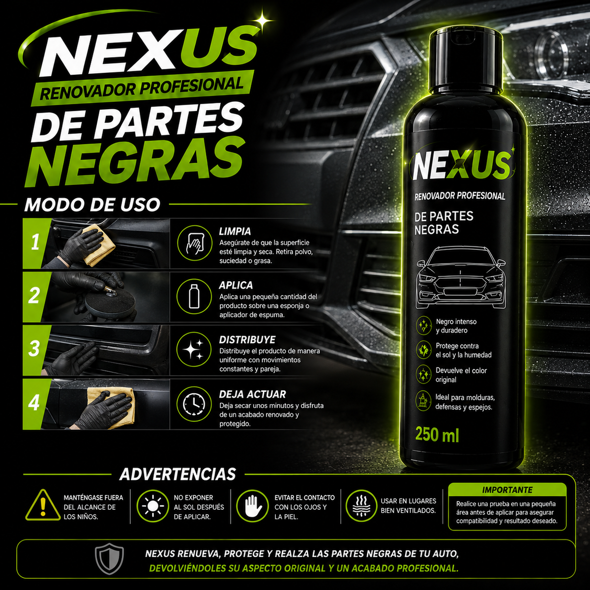 Nexus - RESTAURADOR DE PARTES NEGRAS