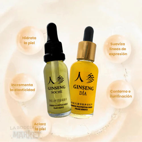 TRATAMIENTO COMPLETO de día y de noche - GINSEN™ Serum Antiedad