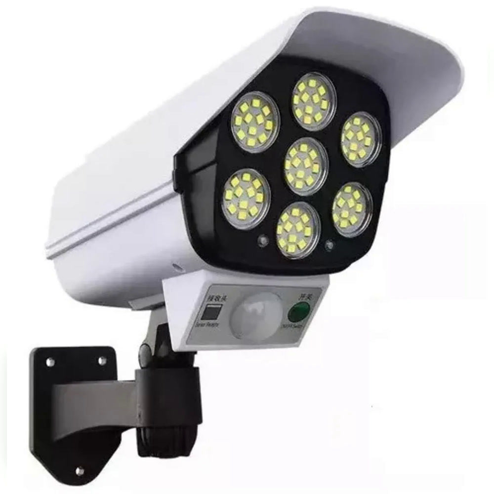 Lámpara solar cámara falsa sensor 77 led