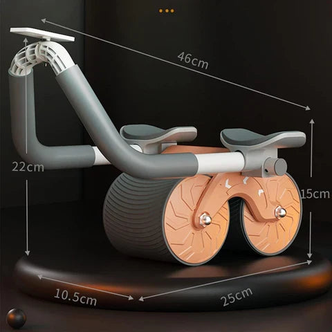 Rodillo Abdominal Doble Con Soporte - Rebote Automático Y Temporizador Digital - LA SEGUNDA UNIDAD POR SOLO + $69.000