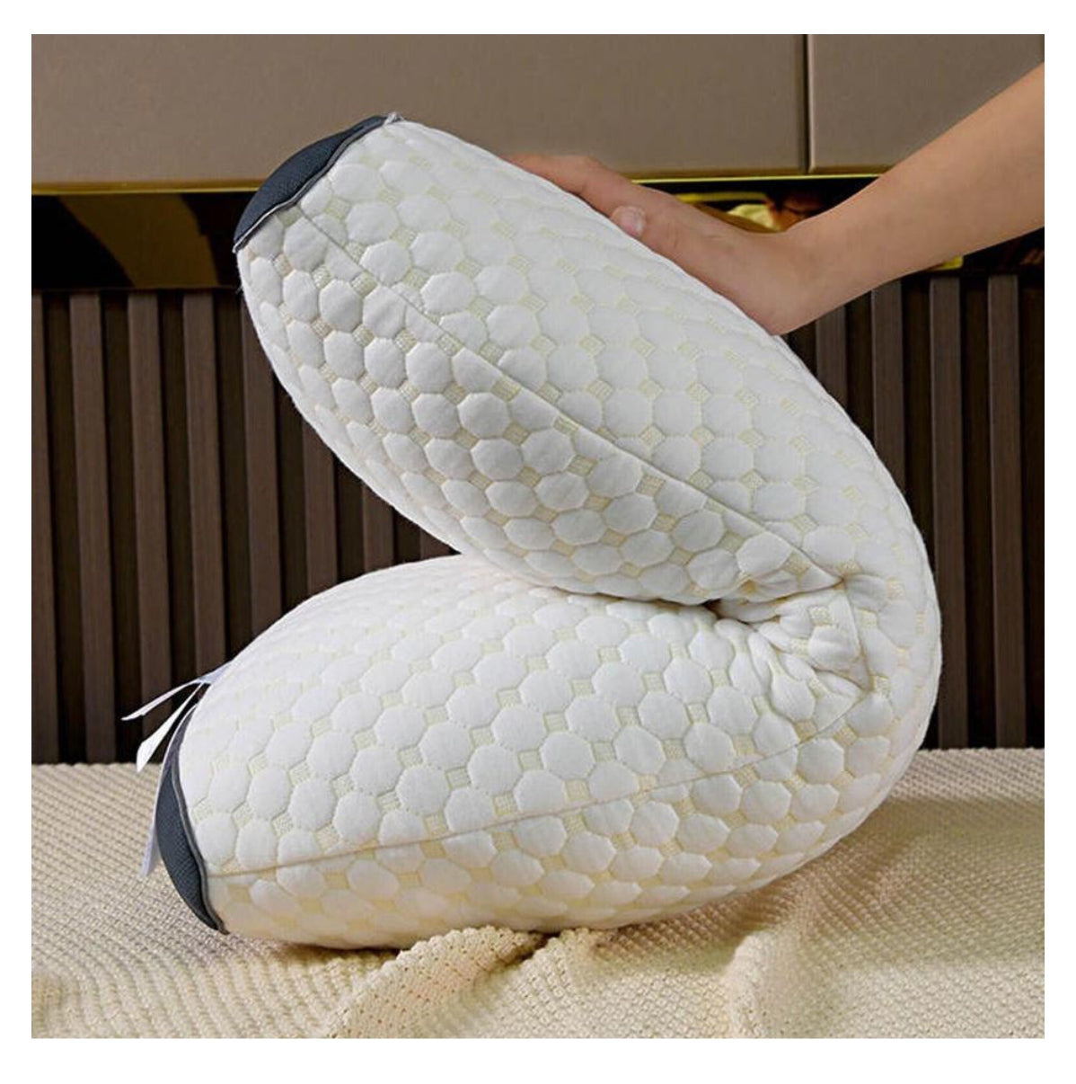 MEJORA LA CALIDAD DE TU SUEÑO - Almohada Cervical SPA 3D ¡ÚLTIMAS UNIDADES 50% OFF!