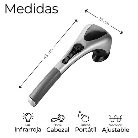 RELAJA TU ESPALDA Y RECARGA TU CUERPO CON CALOR INTELIGENTE - Masajeador Corporal B2000 Profesional