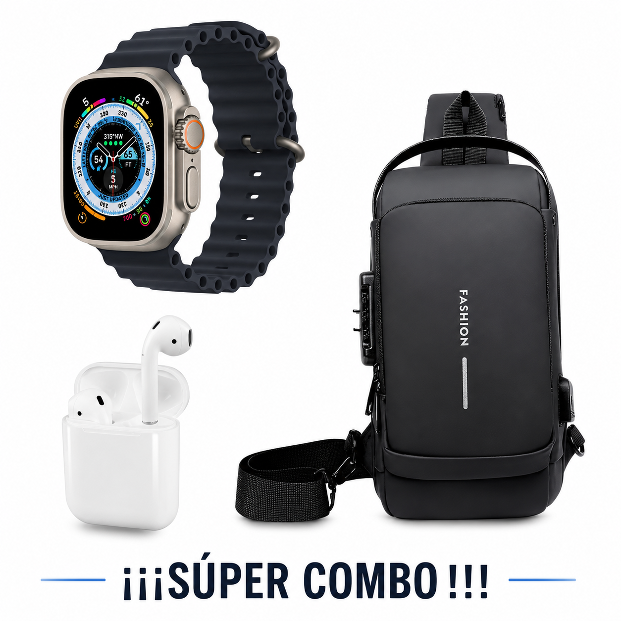 COMBO 3 EN 1 Bolso + SmartWatch