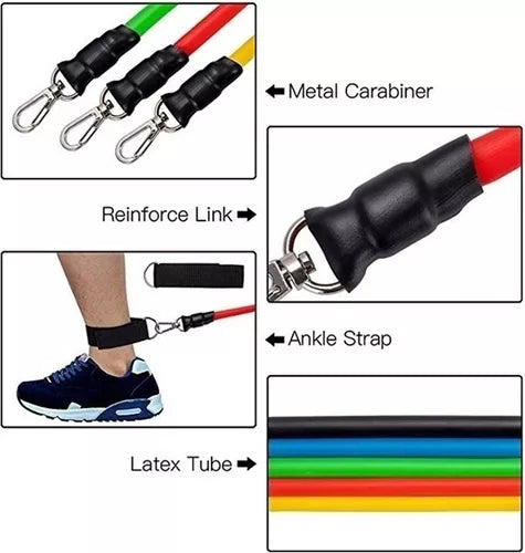 SOLO HOY 35%OFF Kit de bandas de resistencia tubulares