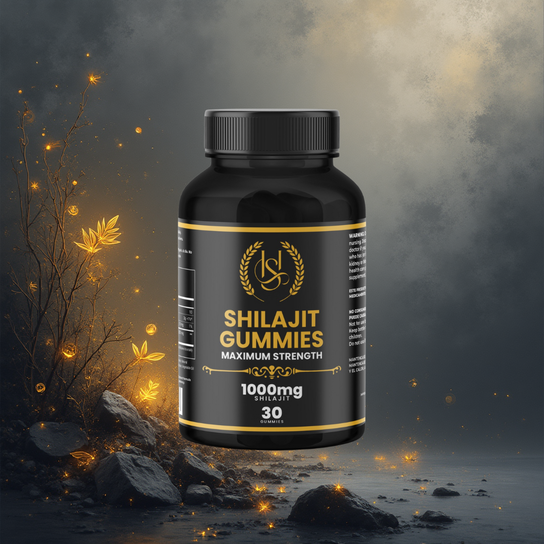 Gomas de Shilajit: Suplemento natural para mejorar estrés, ánimo y rendimiento - SOLO HOY 40% OFF