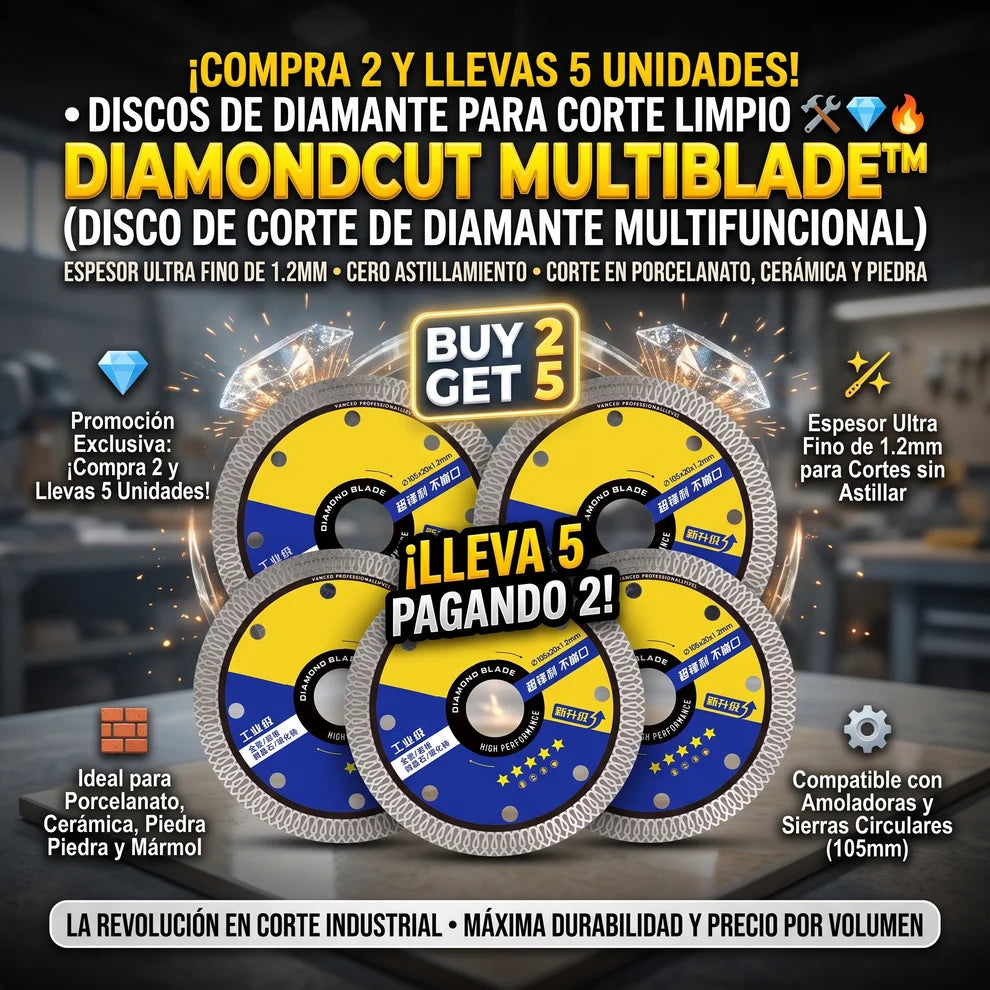 DIAMONDCUT™ Disco de Corte de Diamante Multifuncional - COMPRA 2 Y LLÉVATE 5