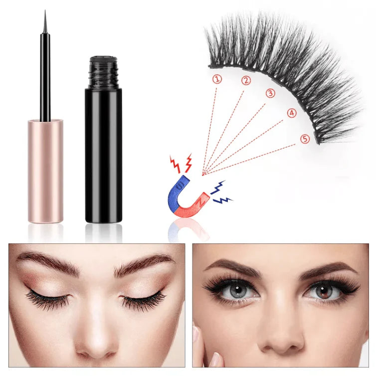 Pestañas PROBEAUTY™ Magneticas: LLÉVATE 1 Delineador + 1 Pinza en Plastico DE REGALO