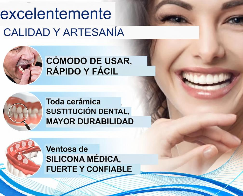 Smile Easy ComfortDent™ 🦷 Prótesis Dental de Silicona Ajustable - SOLO HOY LA SEGUNDA UNIDAD POR SOLO + $39.000