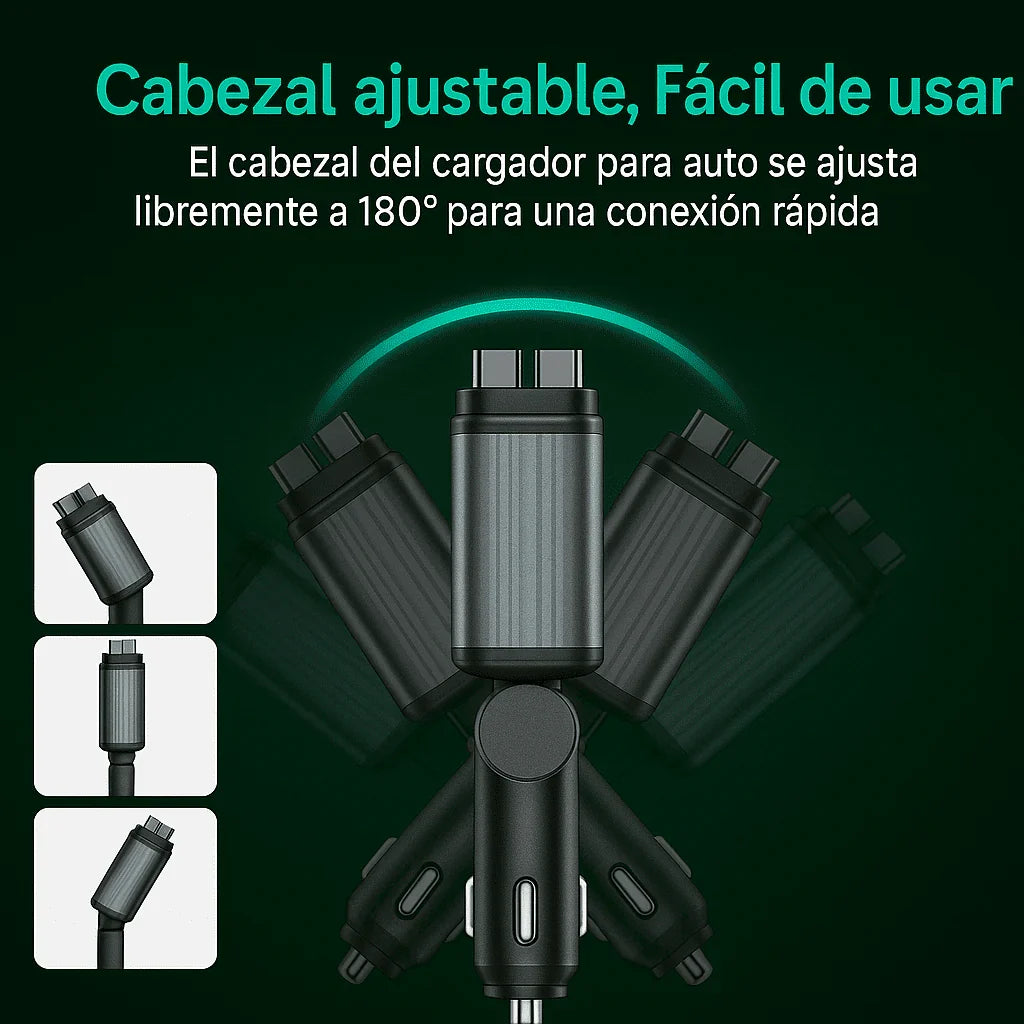 Cargador 4 en 1 con Carga Ultrarrápida de 120W y Proyector Estelar