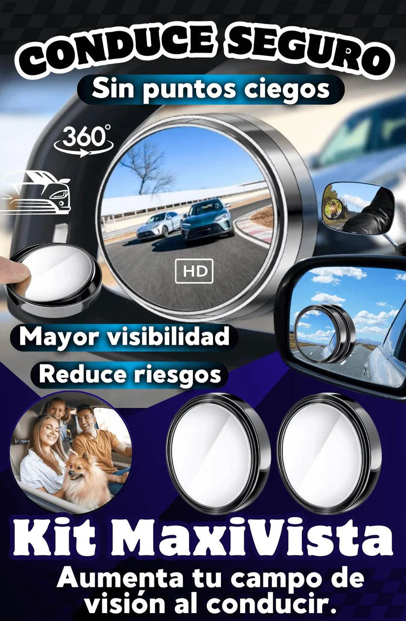 SÓLO HOY 40% - Espejos Retrovisor Punto Ciego 360 Grado 2UND