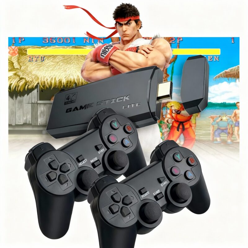 Consola Game Stick® ¡Más de 10.000 juegos retro en tu bolsillo! - ÚLTIMO DIA CON 2 CONTROL DE REGALO