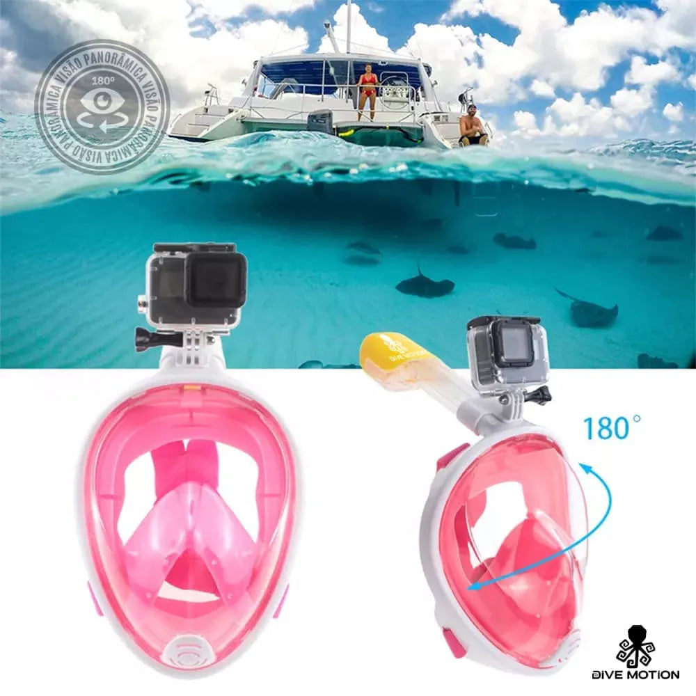 Máscara Snorkel AQUAPRO™ CON SOPORTE GO PRO - LLÉVATE DE REGALO 2 TAPONES PARA LOS OÍDOS