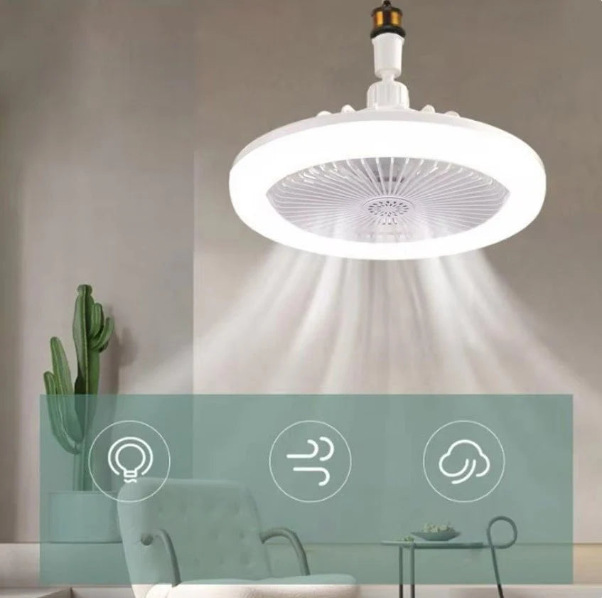 Lámpara LED 360° con Ventilador - LA SEGUNDA UNIDAD POR SOLO $64.000