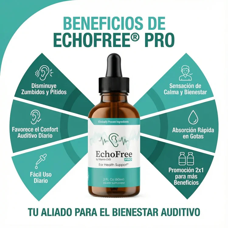 Suplemento EchoFree™ ADIOS A LOS ZUMBIDOS - ¡ÚLTIMO DÍA DE LA PROMOCIÓN 2X1!