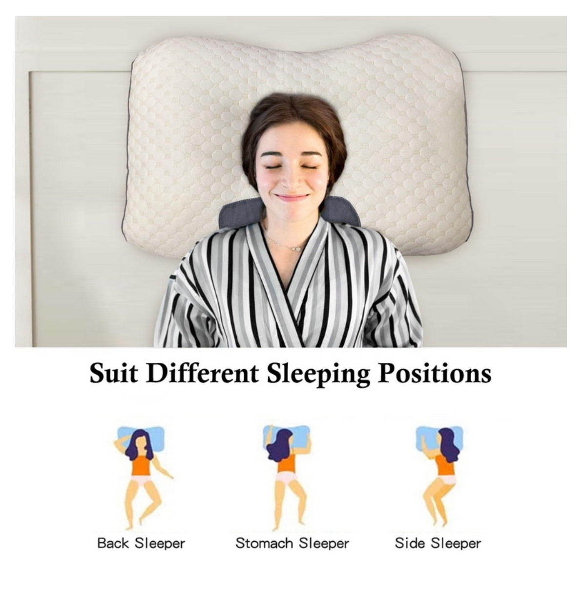 SOLO HOY 50% OFF - Almohada Cervical Cojin spa 3d Dormir