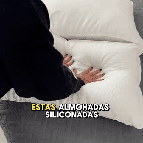 Almohada siliconada que recupera su forma