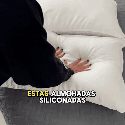 Almohada siliconada que recupera su forma