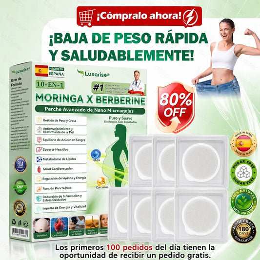 COMPRA 1 Y LLÉVATE 2 | 𝑳𝒖𝒙𝒂𝒓𝒊𝒔𝒆® - Parche Avanzado de Microagujas Nano (Obesidad, Diabetes, Apnea del Sueño y Problemas Articulares)
