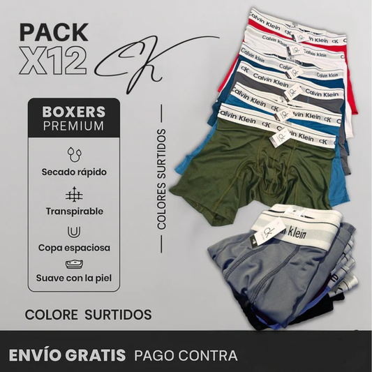 LA MEJOR CALIDAD DEL MERCADO - Boxers Importados Microfibra CK x12 - SOLO HOY 35 % DE DESCUENTO