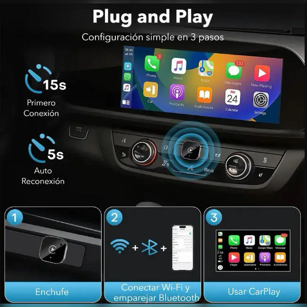Carplay Inalámbrico Universal
