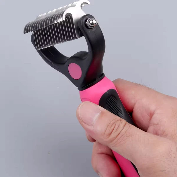 CEPILLO PARA MASCOTAS - Ideal para perros y gatos de pelo medio o largo.