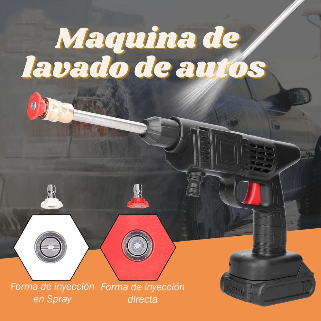 SOLO HOY 40% OFF - Hidrolavadora de Alta Presión - 7 ITENS  + 2 BATERÍAS DE REGALO PR0MO