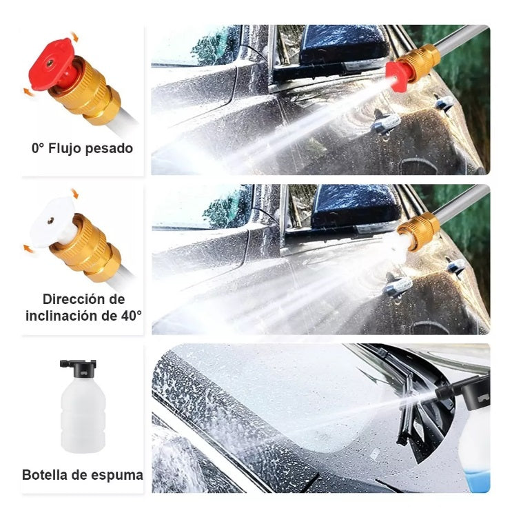 SOLO HOY 40% OFF - Hidrolavadora de Alta Presión - 7 ITENS  + 2 BATERÍAS DE REGALO PR0MO