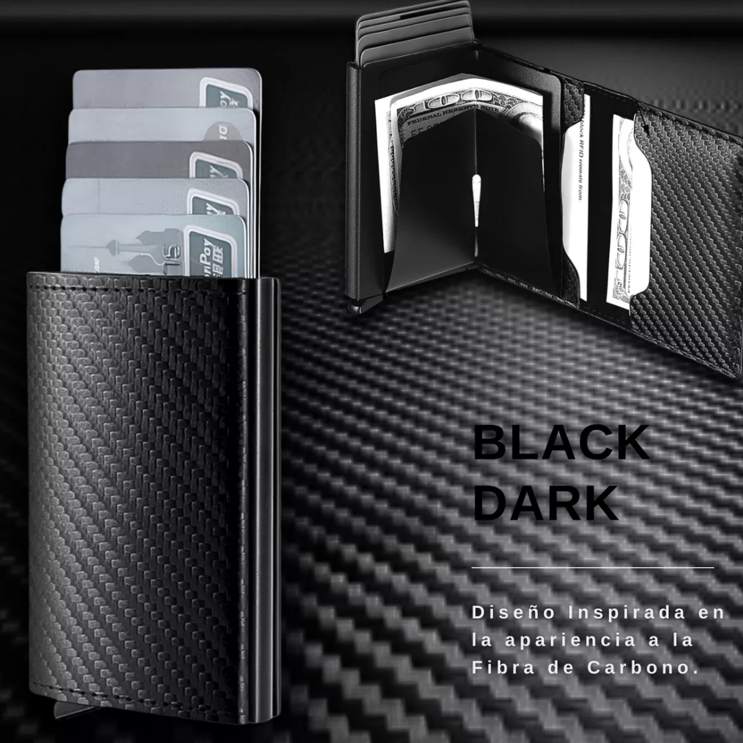 SUPER PROMO SOLO HOY 30% OFF - Billetera En Fibra De Carbono Inteligente Tarjetero Antirobo