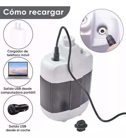 Ducha Recargable Portátil Regadera Campi - La Ducha Recargable Portátil te permite tener un flujo de agua práctico