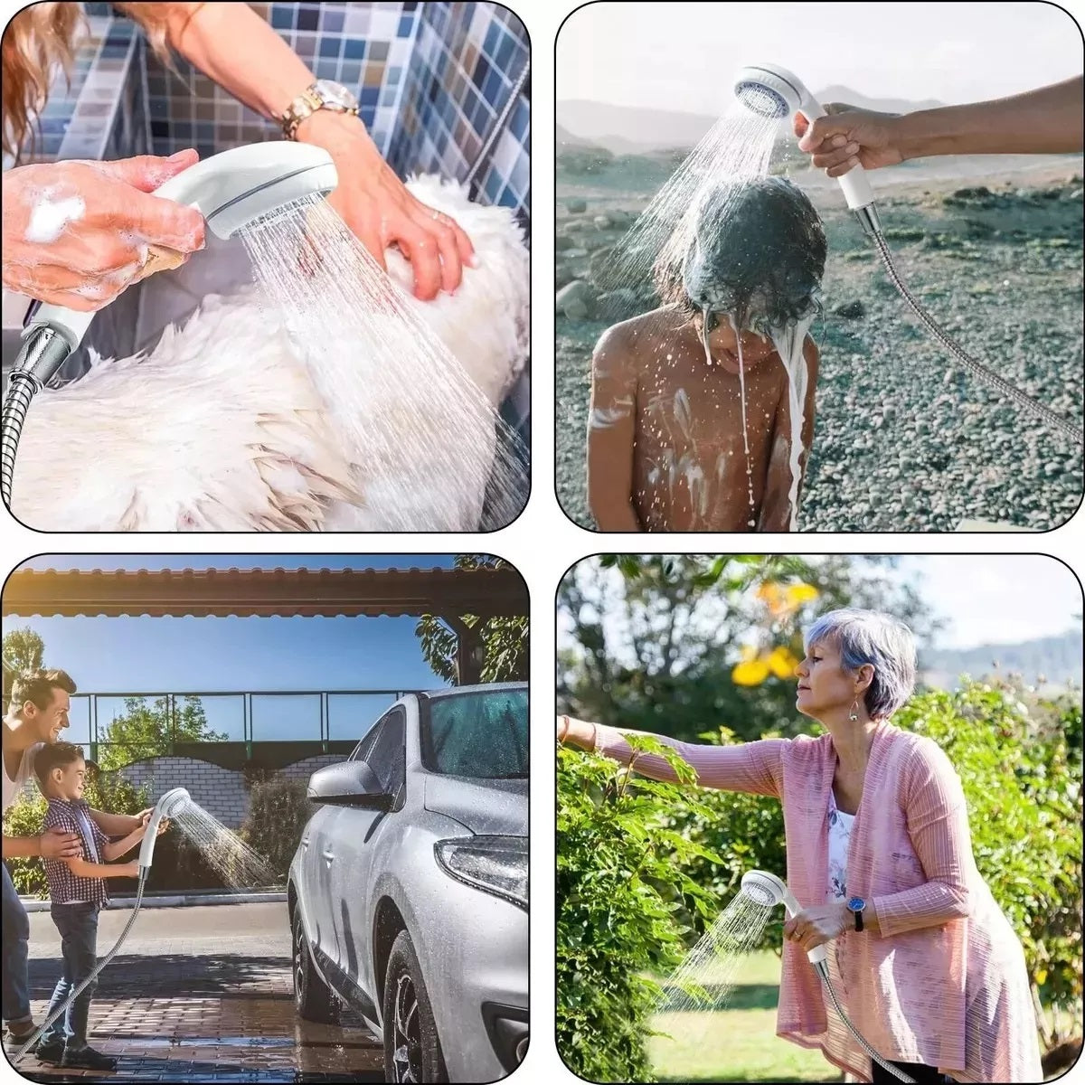 Ducha Recargable Portátil Regadera Campi - La Ducha Recargable Portátil te permite tener un flujo de agua práctico