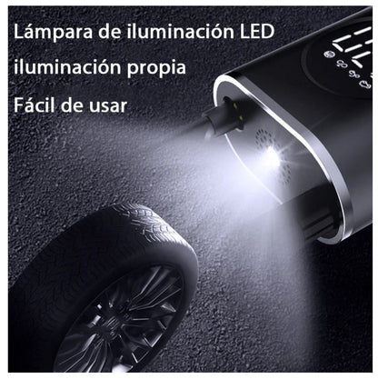COMPRESOR 3 EN 1 + LINTERNA + POWER BANK - Carga rápida tipo "C" - ÚLTIMO DIA CON 40% OFF