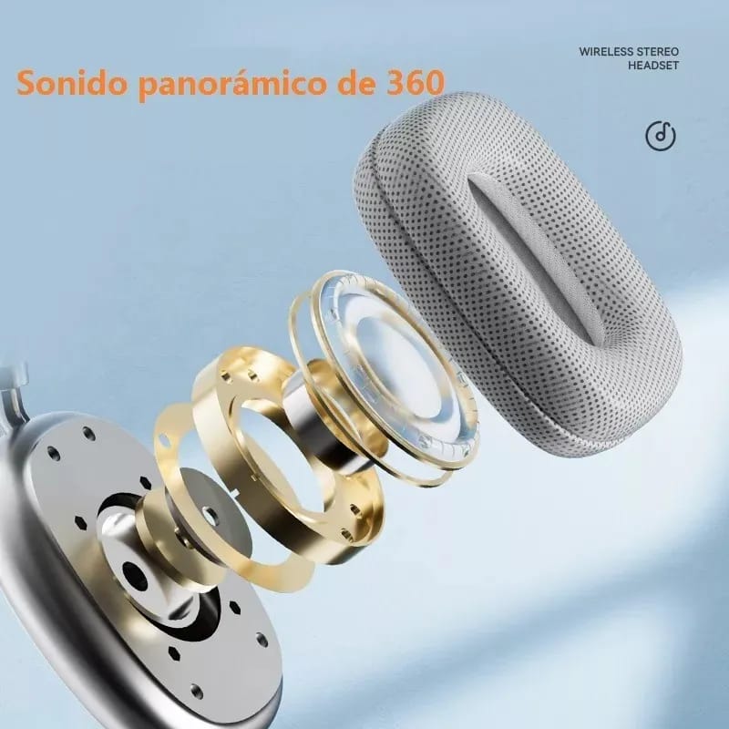 ¡ESCUCHA TU MÚSICA SIN INTERRUPCIONES Y SIN CABLES! AURICULARES  DIADEMA P9 PRO MAX - 50% OFF