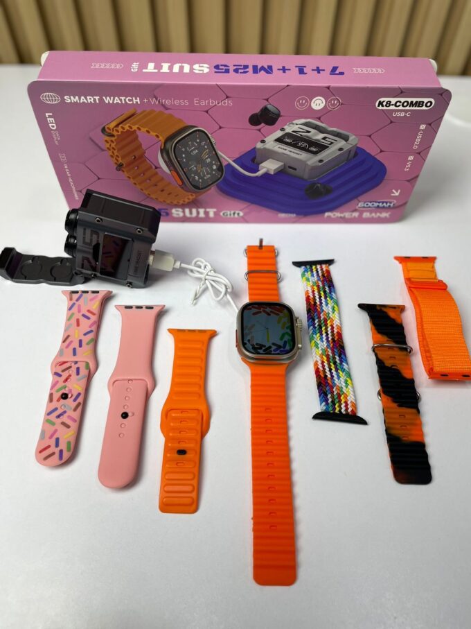 QUEMA DE EXISTENCIAS - Combo Reloj SmartWatch T900 + Audífonos M25 de REGALO