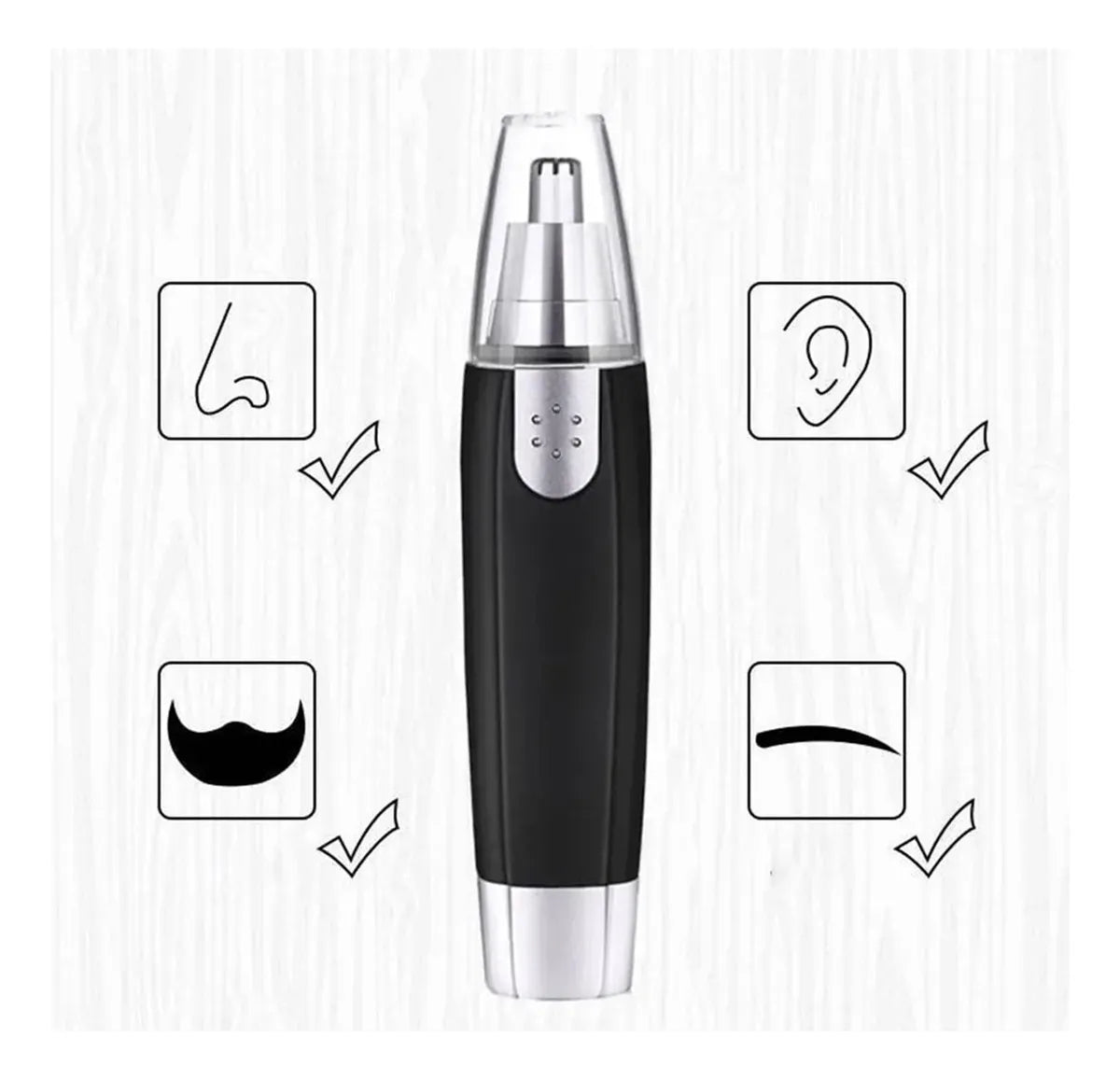 Depilador Nasal Recargable - Protege la piel de irritaciones o cortes