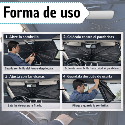 Sombripro® Sombrilla Tapasol para Auto - LA SEGUNDA UNIDAD POR SOLO + $44.000