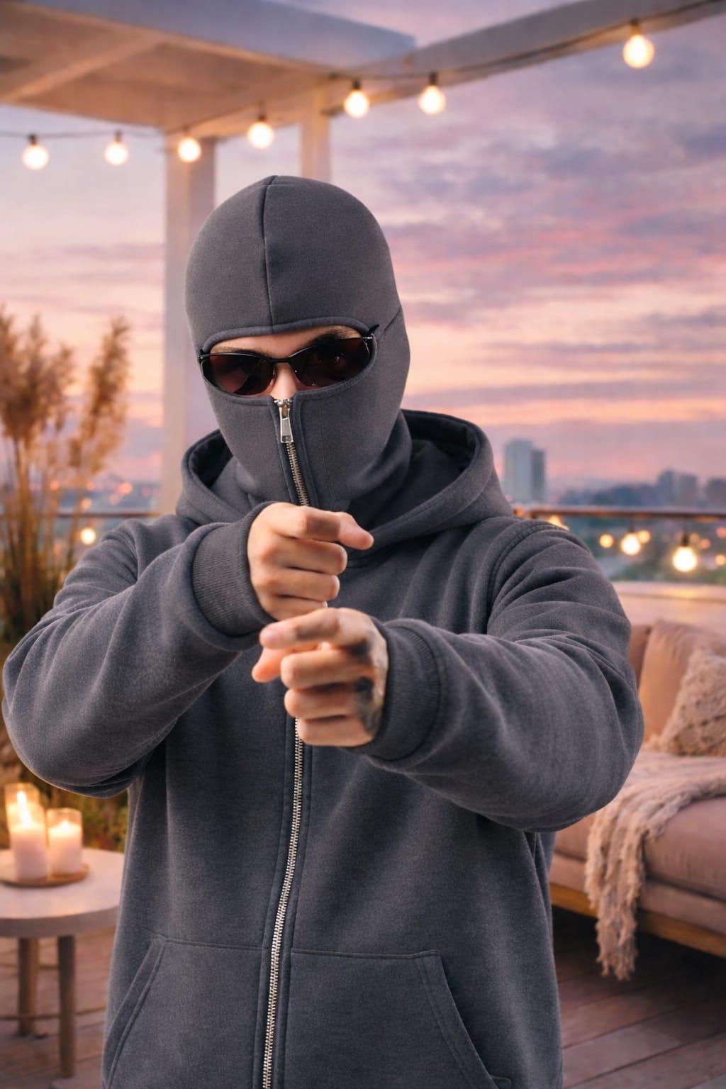 Hoodie Con Balaclava Premium ® - EL DETALLE QUE LO CAMBIA TODO