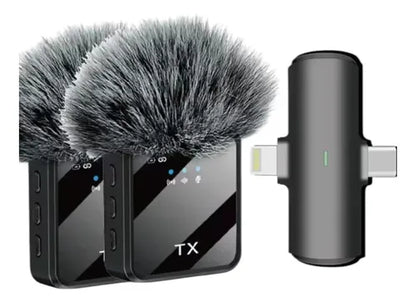 Micrófono inalámbrico sonido profesional - Audio de Estudio en Tu Bolsillo