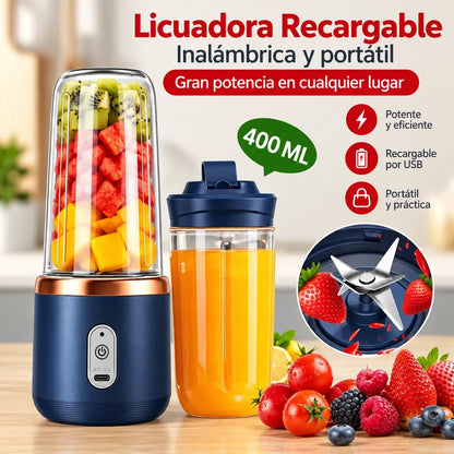 Vaso Licuadora Portatil Doble Vaso - Batidos frescos donde estés