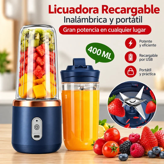 Vaso Licuadora Portatil Doble Vaso - Batidos frescos donde estés