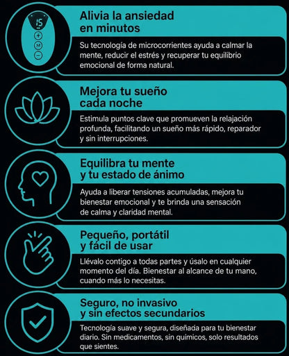 Dispositivo Neurocontrol - No desejes que LA ANSIEDAD te cueste tu descanso