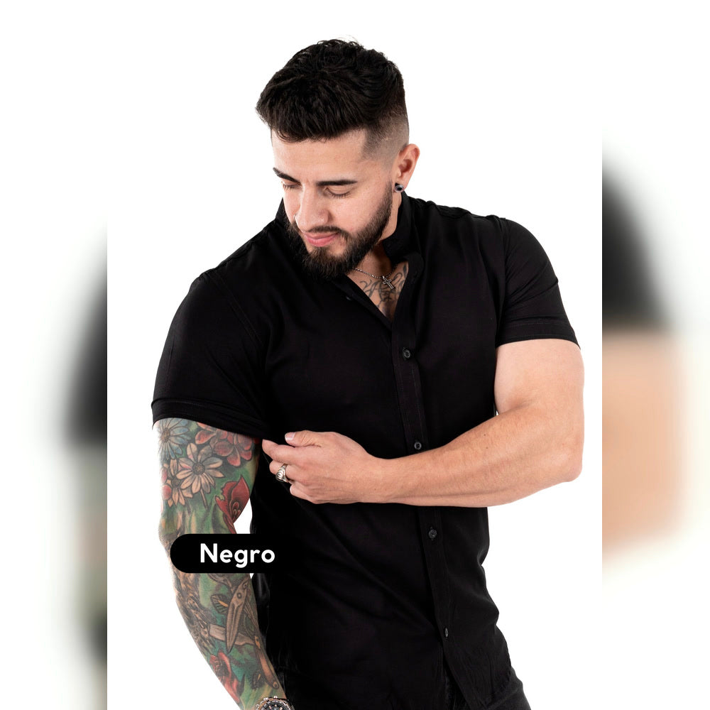 Camisa Manga Corta Cuello Neru Chalis