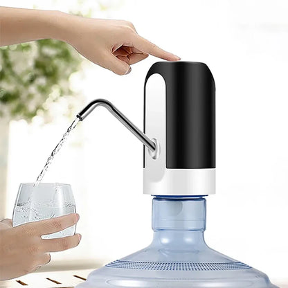 Dispensador Eléctrico Recargable para Bidón de Agua Agua al instante con solo un toque.