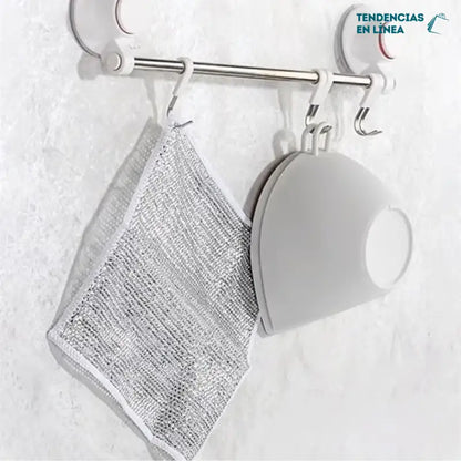 DI ADIÓS A LA GRASA Y LA SUCIEDAD MÁS DIFÍCIL - Set X10 Paños De Alambre Limpieza Cocina - 50% OFF