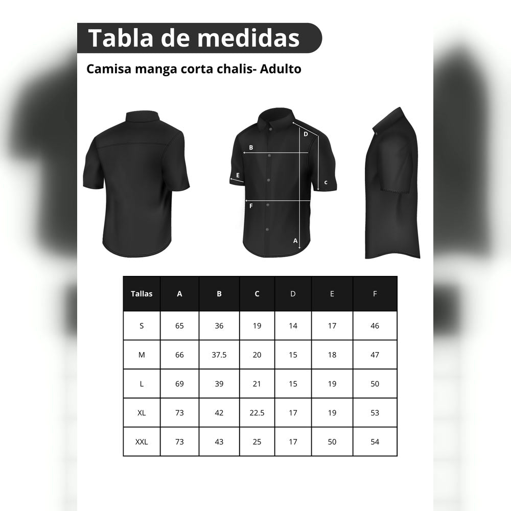 Camisa Manga Corta Cuello Neru Chalis