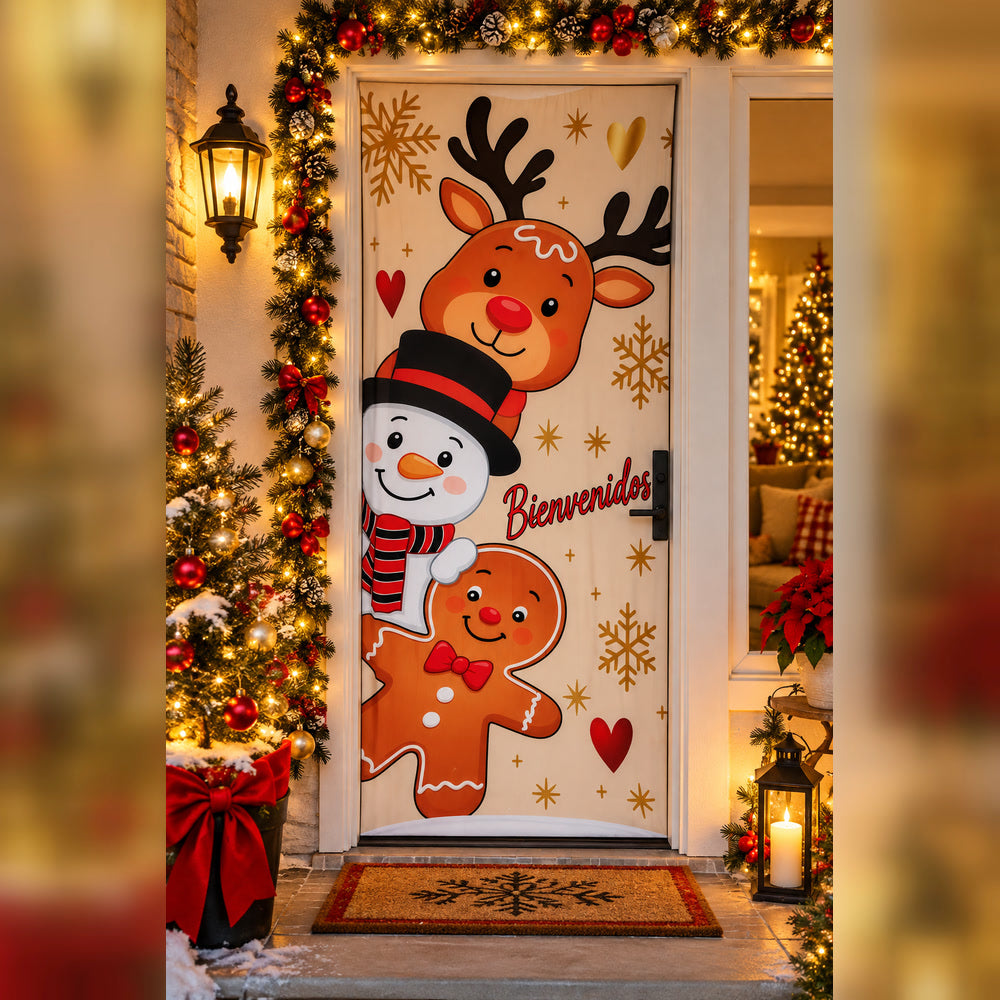 Fundas navideñas para puertas