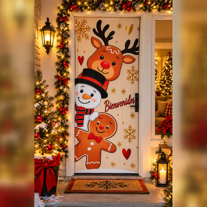 Fundas navideñas para puertas