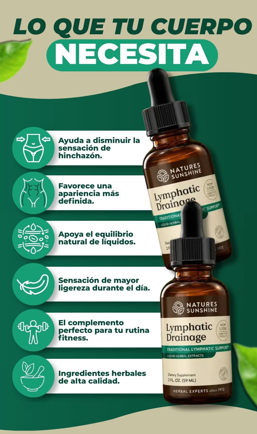 Natures Sunshine Drenaje Linfatico - ¡LA SEGUNDA UNIDAD POR SOLO MÁS 39.000!
